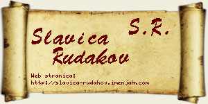 Slavica Rudakov vizit kartica